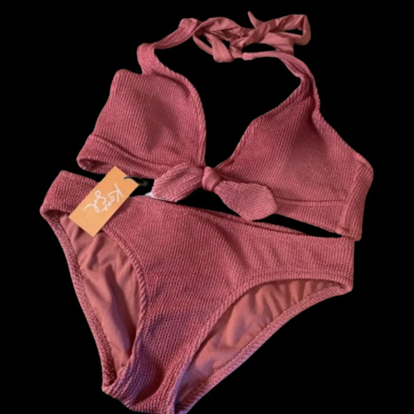 Kona Sol Mauve textured bikini XL NWT - Picture 2 of 12
